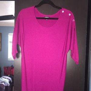 Express shirt. XS. Fuchsia. Pink.